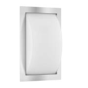 LED-ulkoseinävalaisin Ivett, ruostumaton teräs, anturi