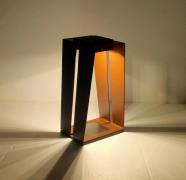 Skaal LED-aurinkolamppu anturilla, corten, 40 cm