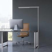 Toimiston LED-lattiavalaisin MAULjet, hopeanvärinen, korkeus 195 cm