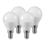 LED-golfpallolamppu E14 5,5W 2 700 K matt 3+1 set