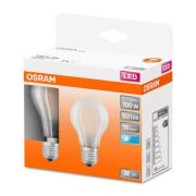 OSRAM Classic A-LED-lamppu E27 11W 4000K matta 2x