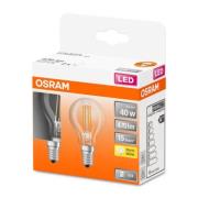 OSRAM Classic P -LED-lamppu E14 4W 2 700 K 2 kpl