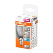 OSRAM Classic P -LED-lamppu E14 2,5W 4 000K matta