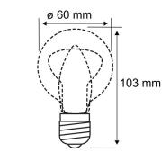 Paulmann-LED-lamppu B22d A60 9W 2 700 K opaali