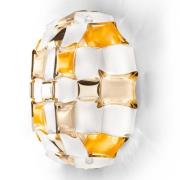 Slamp Mida -seinävalaisin, 32x32 cm, meripihka/val