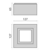 LED-kattovalaisin Mimik 10 Tech mikroprisma 3 000K