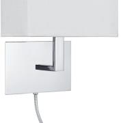Seinävalaisin 6519 LED-lukuvalaisimella, kromi