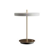 UMAGE LED-pöytävalaisin Asteria Table, USB, vaaleanharmaa/messinki