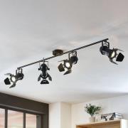 Lindby Tilen kattovalaisin, 4-valo, musta, metalli, 125cm