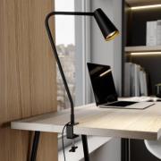 Lucande Angelina kiinnitysvalaisin, musta/kulta, metalli, 47cm