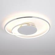 Lindby LED-kattovalaisin Joline, Ø 46 cm, krominvärinen, metallia