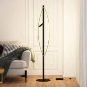 Lucande Matwei LED-lattiavalaisin, soikea, messinki