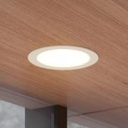 Prios LED upotettava valaisin Rida, valkoinen. Ø 23 cm, 30W, CCT, IP44