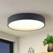 Lindby LED-kattovalaisin Todor, 50 cm, antrasiitti, CCT, puu