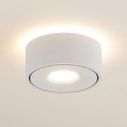 Arcchio LED-kattovalaisin Rotari, valkoinen, ylös ja alas, alumiinia