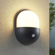 Lindby Dianko LED-ulkoseinävalaisin, pyöreä, anturi