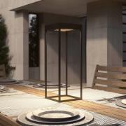 Lucande LED-aurinkovalaisin Lynzy, 58cm, musta, metallia, IP65