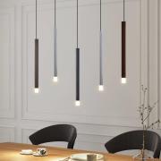 Lucande LED-riippuvalaisin Stoika, 88 cm, 5-valo, metallia
