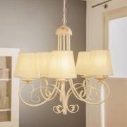 Kattokruunu Pompei, varjostimilla, valkoinen antiikki