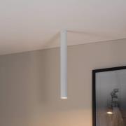 Kattokohdevalo Tecno 1XL, teräs, GU10, korkeus 60 cm, valkoinen