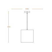 LEDVANCE Sylinterimäinen riippuvalaisin, 1-valo, ruskea, aaltopahvi