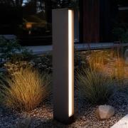 Lucande LED-tievalaisin Lirka, 2-valo, harmaa, metalli, 60cm
