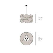 LZF-riippuvalaisin Link, Ø 46 cm, norsunluu