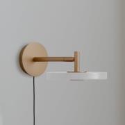 UMAGE LED-seinävalaisin Asteria Short, valkoinen, 25 cm, pistotulppa