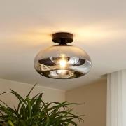 Lindby kattovalaisin Zehra, Ø 28 cm, savunharmaa, lasi