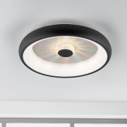 Vertigo LED-kattovalaisin, CCT, Ø 46,5 cm, musta