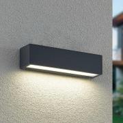 Arcchio LED-seinävalaisin Lengo, 25 cm, 1-lamppuinen, antrasiitti, CCT