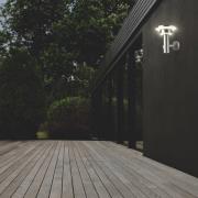 LEDVANCE Endura Solar Double Circle seinävalaisin, ruostumaton teräs