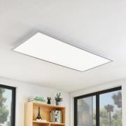 Lindby LED-kattovalaisin Zento, 120 cm, hopea, 4 000 K