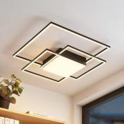 Lindby LED-kattovalaisin Nelinka, 60 cm, musta, alumiinia