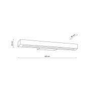 LED puinen seinävalaisin Teo, mänty, 46 cm, 3000 K