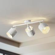 Lindby kattovalaisin Aralena, valkoinen, 3-valo, pituus 70,5 cm