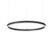 Ideal Lux LED-ripustusvalaisin Oracle Slim Ø 90 cm musta 3000 K