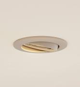 Prios upotettava kattovalaisin Fibur, beige, alumiini, Ø 8,2 cm