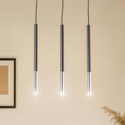 Euluna Thalassa riippuvalaisin 3-lamppuinen G9 musta/kromi pitkittäin