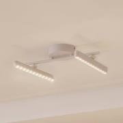 Lindby LED-kohdevalaisin Eldrin, valkoinen, 2-valo, valopisteet