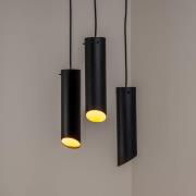 Riippuvalaisin Sivani MR-979, musta, rauta, 3-lamppuinen, pyöreä