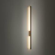 LED-seinävalaisin Flash, musta/mänty, korkeus 108 cm 1-valoinen