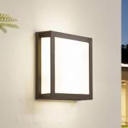 Lindby ulkoseinävalaisin Sivana, musta, alumiini, 26 cm x 26 cm