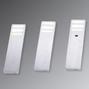 Helena LED-kalustevalaisin, 19 x 5 cm, 3 kpl, anturi, metallia