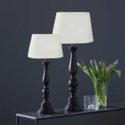 PR Home pöytävalaisin Doris Omera valkoinen/musta 64 cm kangas/puu