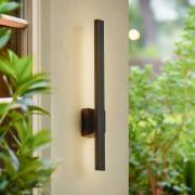 Lindby LED-ulkoseinävalaisin Sakari, musta, alumiini, korkeus 50 cm