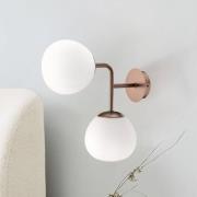 Maytoni seinävalaisin Erich, messinki rosé, lasi/metalli, 2-valo.