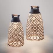 Bover Nans M/41/R akku-pöytävalaisin ulkokäyttöön ruskea