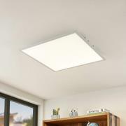 Lindby LED-paneeli Quais, 60 x 60 cm, valkoinen, alumiini, 4 000K