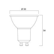 Sylvania LED-heijastin GU10 4W 3000K 36° 345 lm lasi